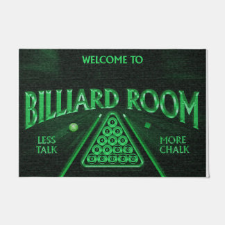 Cool Billiards Room Rug, Game Room Doormat