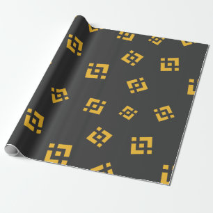 Cool Binance Cryptocurrency Coin Sign Pattern Wrapping Paper
