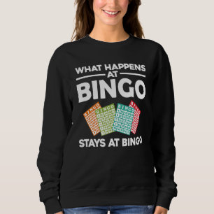 Cool Bingo For Men Women Lucky Bingo Caller Casino Sweatshirt