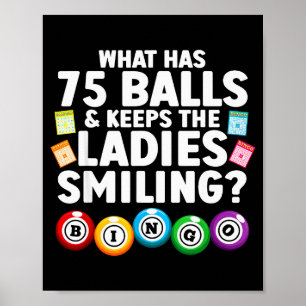 Cool Bingo Novelty For Men Women Bingo Lover Bingo Poster