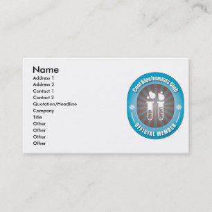 Cool Biochemists Club Business Card