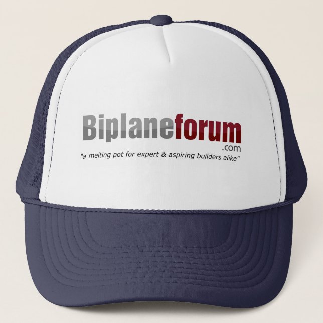Cool biplane forum cap (Front)