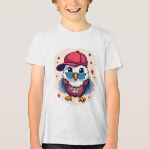 Cool Bird Family for Kids Tri-Blend Shirt