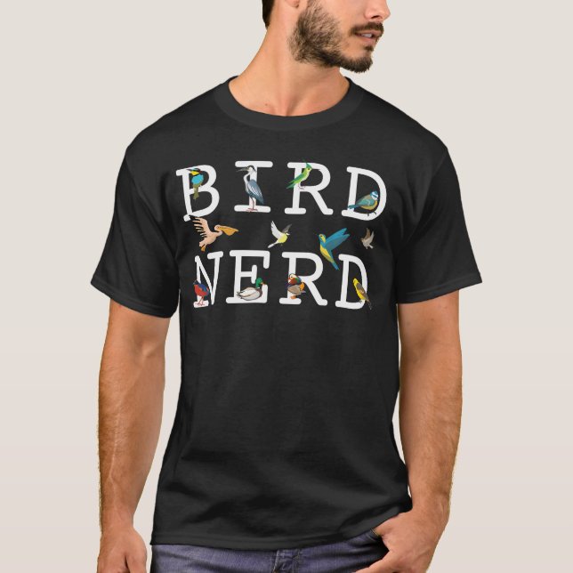 Cool Bird Lover Birdwatching Present Birdwatcher B T-Shirt (Front)