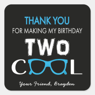 Cool Birthday Thank You Stickers