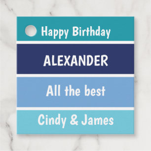 Cool Birthday Wishes Favour Tags