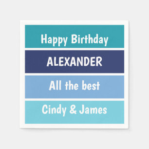 Cool Birthday Wishes Napkin