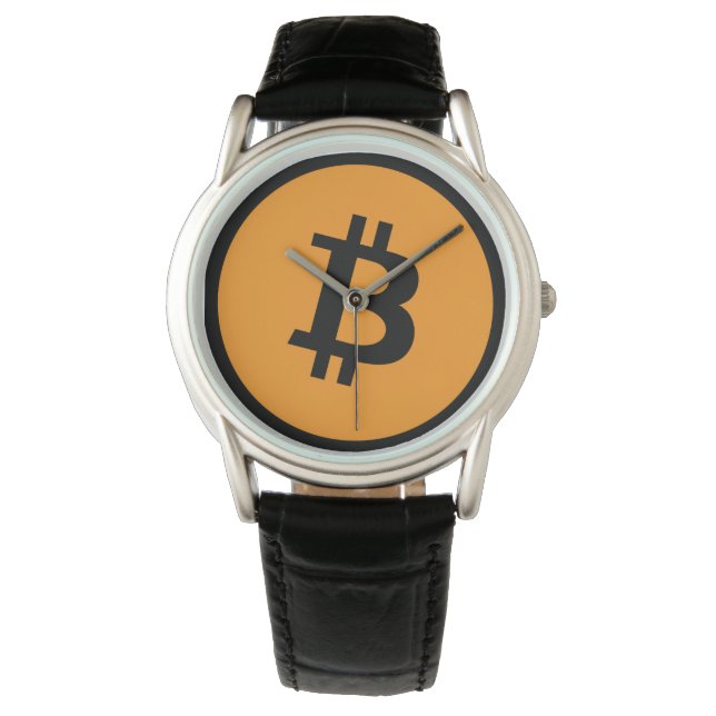 Cool Bitcoin Black Watch (Front)