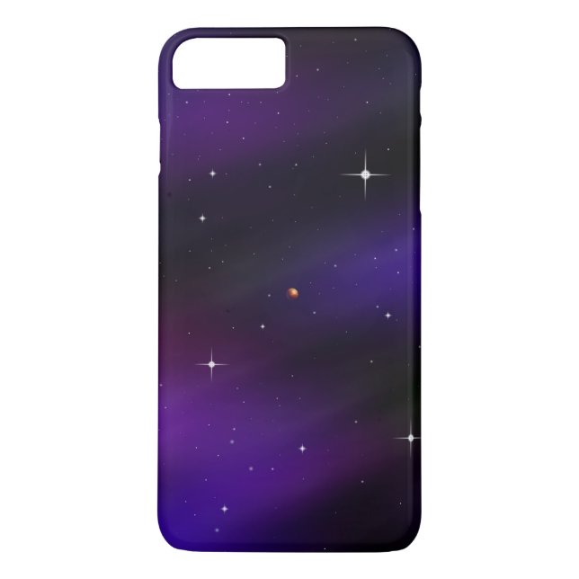 Cool Black and Purple Spacescape Art Case-Mate iPhone Case (Back)