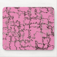 COOL Black and White Pattern over Pink