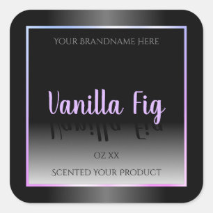 Cool Black and White Product Labels Luminous Frame
