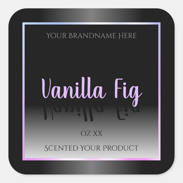 Cool Black and White Product Labels Luminous Frame (Front)