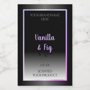 Cool Black and White Product Labels Luminous Frame