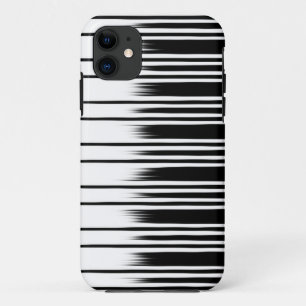 Cool Black and White Striped Pattern Case-Mate iPhone Case