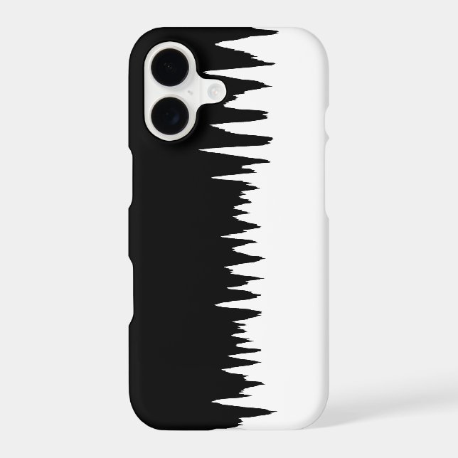 Cool Black and White Zigzag Striped Pattern (Back)