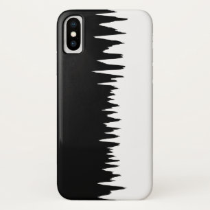 Cool Black and White Zigzag Striped Pattern Case-Mate iPhone Case