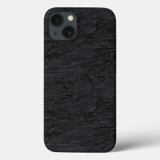 Cool black burnt wood texture iPhone 13 case