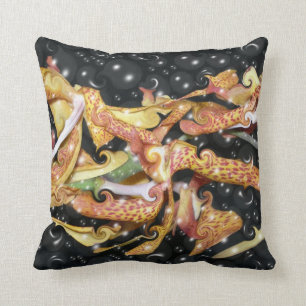 Cool Black Digital Art Pillow
