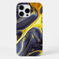 Cool black gold molten marble fluid textured
