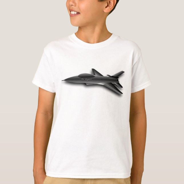 Cool Black Jet-Fighter Design for All T-Shirt (Front)