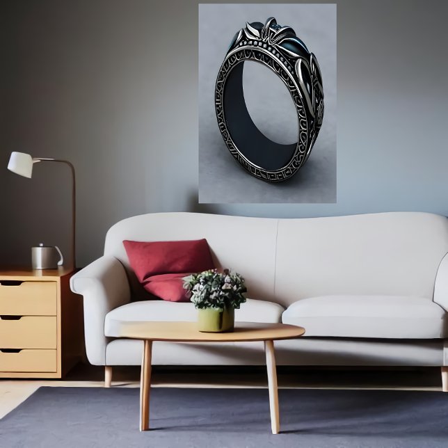 Cool black ring | AI Art  Poster (Creator Uploaded)