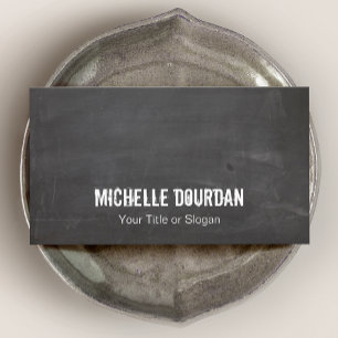Cool Black Rustic Grunge Business Card
