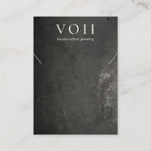 Cool Black Rustic Necklace Bracelet Display Business Card