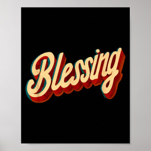 Cool Blessing Emblem For Boys And Girls Poster