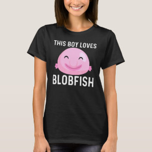 Cool Blobfish Design For Boy Kids Fishermen Fish S T-Shirt