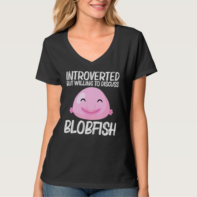 Cool Blobfish Design For Men Women Fishermen Fish  T-Shirt (Front)