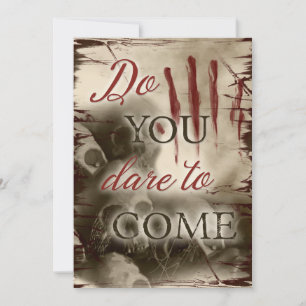 Cool, bloody, scary Halloween invitation