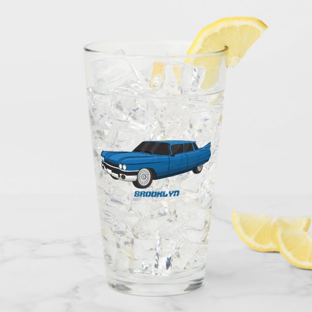 Cool blue 1959 classic car glass (Back Ice)