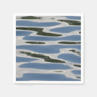 Cool blue and white pattern napkin