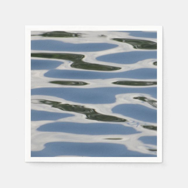 Cool blue and white pattern  napkin (Front)