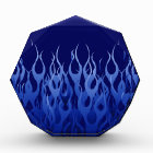 Cool Blue Automotive Racing Flames