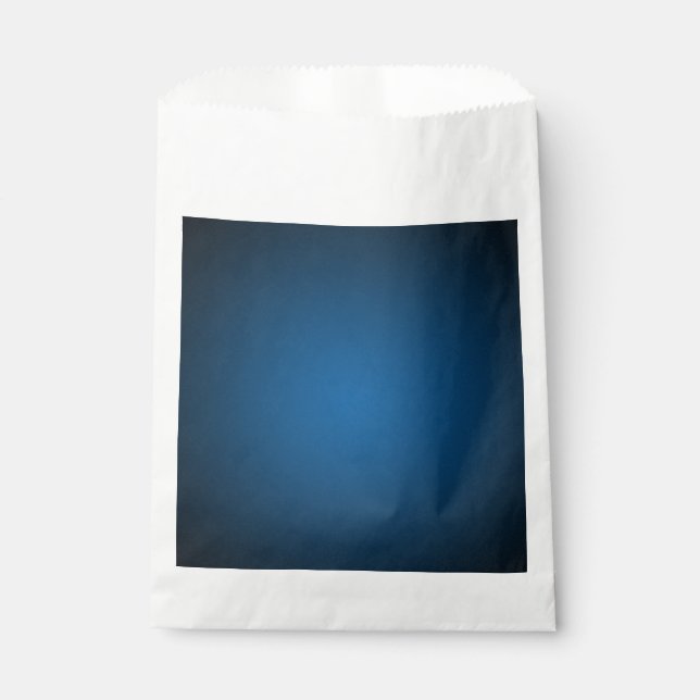 Cool Blue-Black Grainy Vignette Favour Bags (Front)