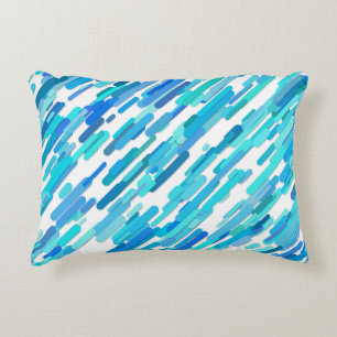Cool Blue Blue Teal Marine Decorative Cushion