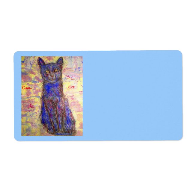 cool blue cat (Front)