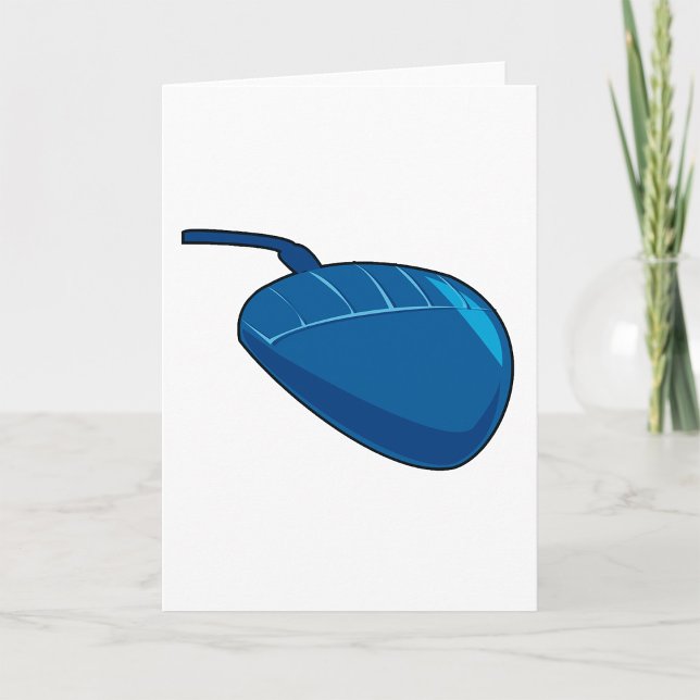 Cool Blue Computer Mouse Tech Card (Creator Uploaded)