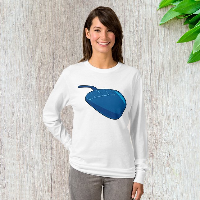 Cool Blue Computer Mouse Tech T-Shirt (Creator Uploaded)