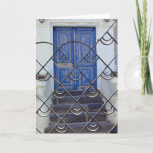 Cool Blue Door Card