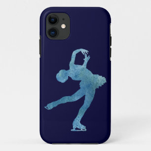 Cool Blue Figure Skater iPhone 11 Case
