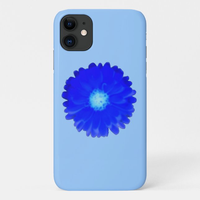 Cool Blue Marigold iPhone 3 Case (Back)