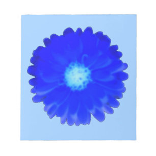 Cool Blue Marigold Notepad