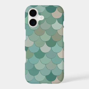 Cool Blue Merman Fish Scales Pattern