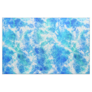 Cool Blue Ocean Surf Waves Pattern Fabric