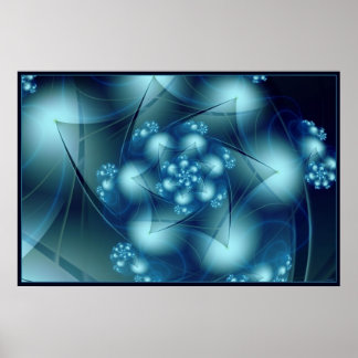 Cool Blue Poster