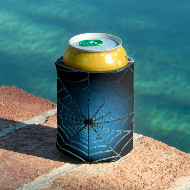 Cool Blue Spider Web Can Cooler (In Situ Pool)