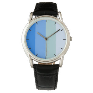 Cool blue stripes watch