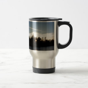 Cool Blue Sunset Travel Mug